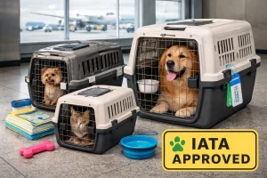 IATA Pet Crates for intrenational pet shipping