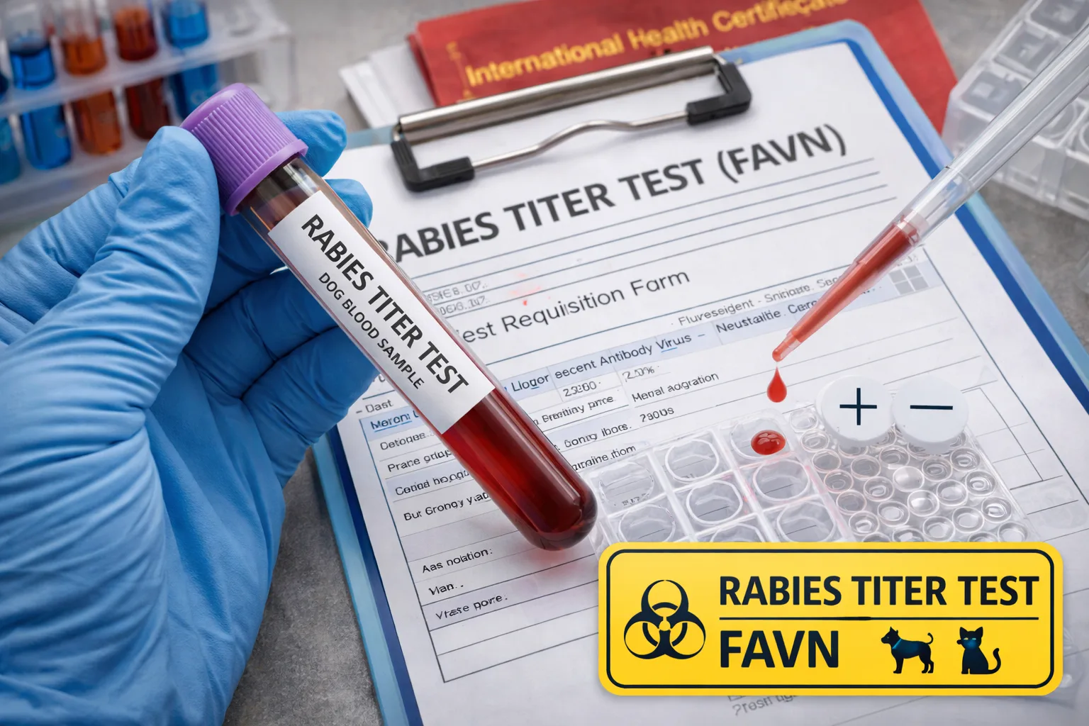 Rabies Titer Test Favn for pet shipping