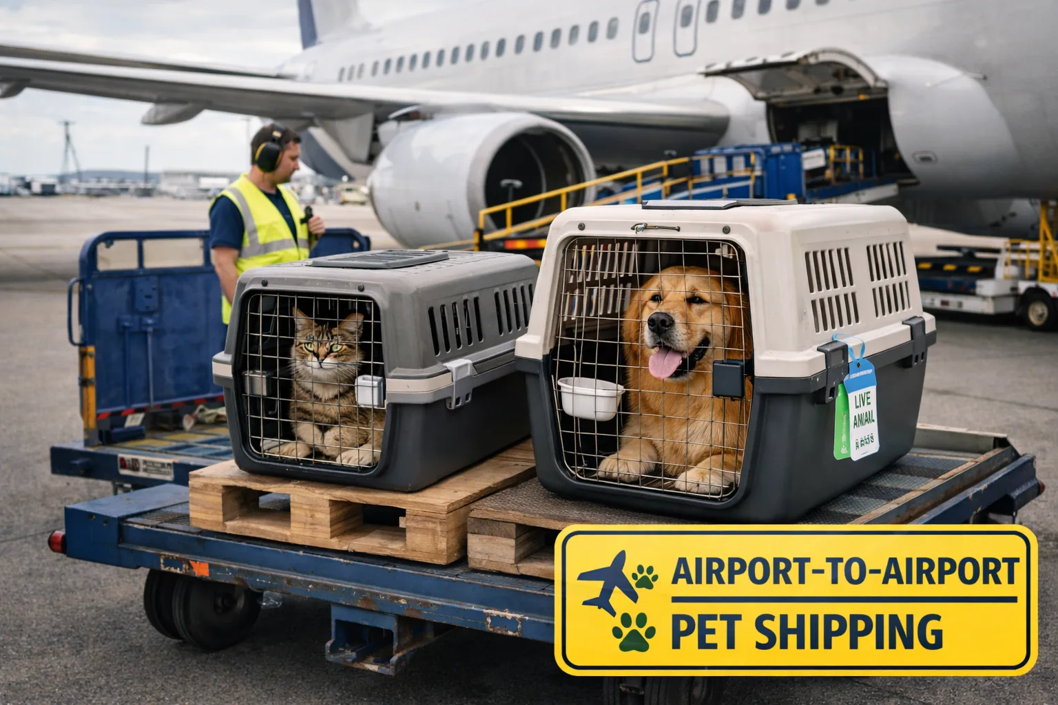 airport to airport pet shipping