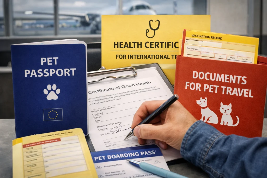 pet travel documant services